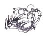 Ignition Wire Set:ZEF 634